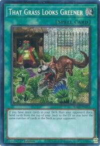 That Grass Looks Greener (Secret Rare) - Quarter Century Bonanza - YuGiOh card