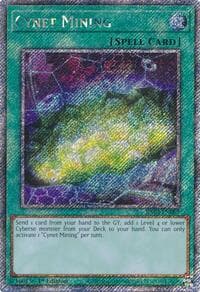 Cynet Mining (Platinum Secret Rare) - Quarter Century Bonanza - YuGiOh card