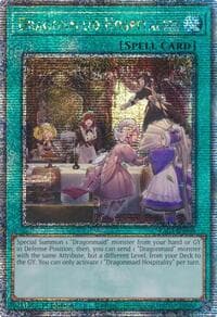 Dragonmaid Hospitality (Quarter Century Secret Rare) - Quarter Century Bonanza - YuGiOh card