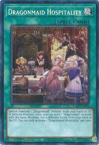 Dragonmaid Hospitality (Secret Rare) - Quarter Century Bonanza - YuGiOh card