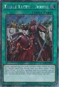 Triple Tactics Thrust (Platinum Secret Rare) - Quarter Century Bonanza - YuGiOh card