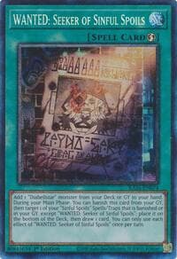 WANTED: Seeker of Sinful Spoils (PCR) - Quarter Century Bonanza - YuGiOh card