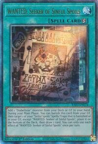 WANTED: Seeker of Sinful Spoils (PUR) - Quarter Century Bonanza - YuGiOh card