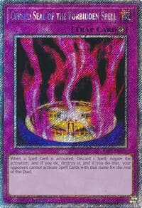 Cursed Seal of the Forbidden Spell (Platinum Secret Rare) - Quarter Century Bonanza - YuGiOh card