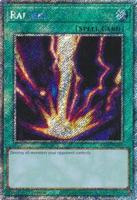 Raigeki (Platinum Secret Rare) - Quarter Century Bonanza - YuGiOh card