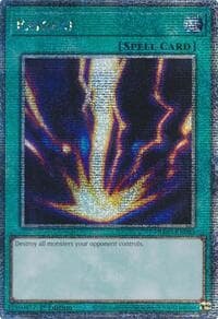 Raigeki (Quarter Century Secret Rare) - Quarter Century Bonanza - YuGiOh card