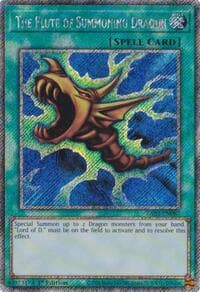 The Flute of Summoning Dragon (Platinum Secret Rare) - Quarter Century Bonanza - YuGiOh card