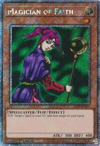 Magician of Faith (Platinum Secret Rare) - Quarter Century Bonanza - YuGiOh card