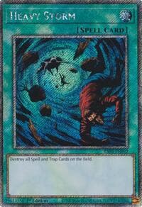 Heavy Storm (Platinum Secret Rare) - Quarter Century Bonanza - YuGiOh card
