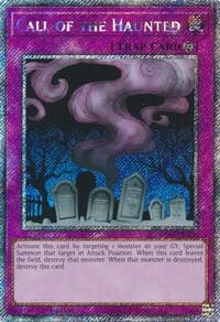 Call of the Haunted (Platinum Secret Rare) - Quarter Century Bonanza - YuGiOh card