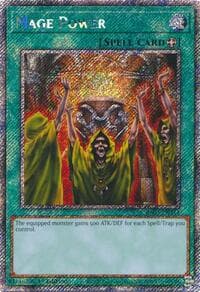 Mage Power (Platinum Secret Rare) - Quarter Century Bonanza - YuGiOh card