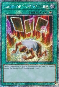 Card of Safe Return (Platinum Secret Rare) - Quarter Century Bonanza - YuGiOh card