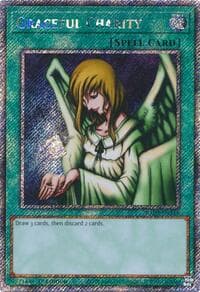 Graceful Charity (Platinum Secret Rare) - Quarter Century Bonanza - YuGiOh card