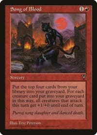 Song of Blood - Visions - Magic: The Gathering card