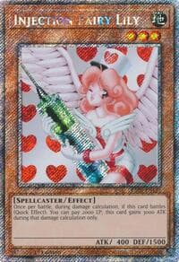 Injection Fairy Lily (Platinum Secret Rare) - Quarter Century Bonanza - YuGiOh card