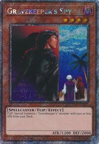 Gravekeeper's Spy (Platinum Secret Rare) - Quarter Century Bonanza - YuGiOh card