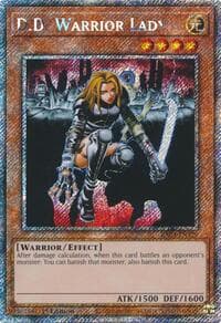 D.D. Warrior Lady (Platinum Secret Rare) - Quarter Century Bonanza - YuGiOh card