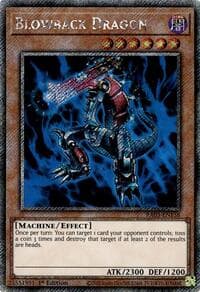 Blowback Dragon (Platinum Secret Rare) - Quarter Century Bonanza - YuGiOh card
