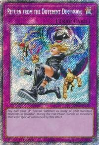 Return from the Different Dimension (Platinum Secret Rare) - Quarter Century Bonanza - YuGiOh card