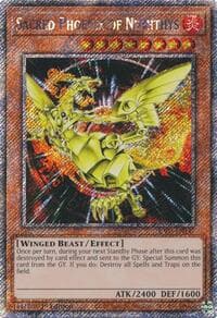 Sacred Phoenix of Nephthys (Platinum Secret Rare) - Quarter Century Bonanza - YuGiOh card