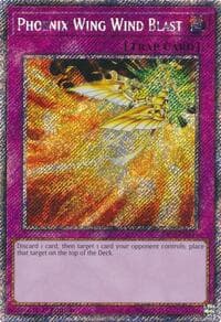 Phoenix Wing Wind Blast (Platinum Secret Rare) - Quarter Century Bonanza - YuGiOh card