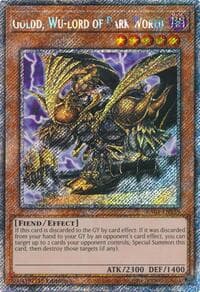 Goldd, Wu-Lord of Dark World (Platinum Secret Rare) - Quarter Century Bonanza - YuGiOh card