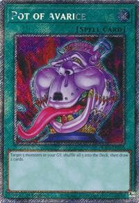 Pot of Avarice (Platinum Secret Rare) - Quarter Century Bonanza - YuGiOh card