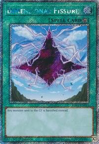 Dimensional Fissure (Platinum Secret Rare) - Quarter Century Bonanza - YuGiOh card