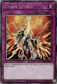 Icarus Attack (Platinum Secret Rare) - Quarter Century Bonanza - YuGiOh card
