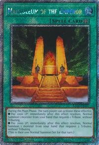 Mausoleum of the Emperor (Platinum Secret Rare) - Quarter Century Bonanza - YuGiOh card