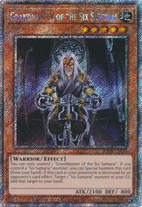 Grandmaster of the Six Samurai (Platinum Secret Rare) - Quarter Century Bonanza - YuGiOh card