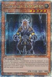 Grandmaster of the Six Samurai (Quarter Century Secret Rare) - Quarter Century Bonanza - YuGiOh card