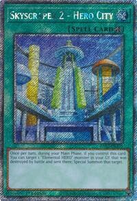 Skyscraper 2 - Hero City (Platinum Secret Rare) - Quarter Century Bonanza - YuGiOh card