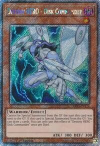 Destiny HERO - Disk Commander (Platinum Secret Rare) - Quarter Century Bonanza - YuGiOh card