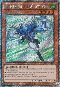 Elemental HERO Stratos (Platinum Secret Rare) - Quarter Century Bonanza - YuGiOh card
