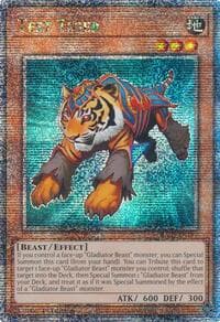 Test Tiger (Quarter Century Secret Rare) - Quarter Century Bonanza - YuGiOh card