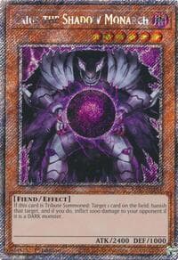 Caius the Shadow Monarch (Platinum Secret Rare) - Quarter Century Bonanza - YuGiOh card