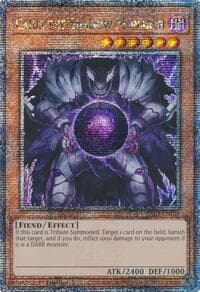 Caius the Shadow Monarch (Quarter Century Secret Rare) - Quarter Century Bonanza - YuGiOh card