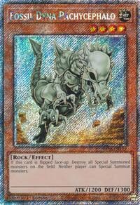 Fossil Dyna Pachycephalo (Platinum Secret Rare) - Quarter Century Bonanza - YuGiOh card
