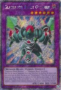 Gladiator Beast Gyzarus (Platinum Secret Rare) - Quarter Century Bonanza - YuGiOh card