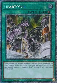 Geartown (Platinum Secret Rare) - Quarter Century Bonanza - YuGiOh card