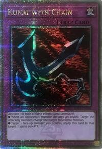 Kunai with Chain (Quarter Century Secret Rare) - Quarter Century Bonanza - YuGiOh card