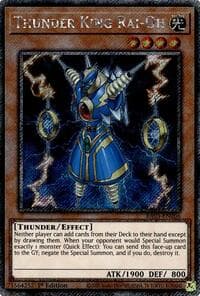 Thunder King Rai-Oh (Platinum Secret Rare) - Quarter Century Bonanza - YuGiOh card