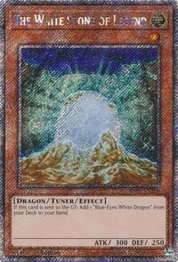 The White Stone of Legend (Platinum Secret Rare) - Quarter Century Bonanza - YuGiOh card