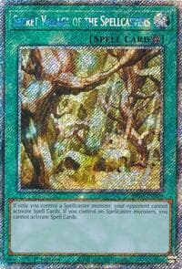 Secret Village of the Spellcasters (Platinum Secret Rare) - Quarter Century Bonanza - YuGiOh card