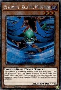 Blackwing - Gale the Whirlwind (Platinum Secret Rare) - Quarter Century Bonanza - YuGiOh card