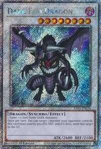 Dark End Dragon (Platinum Secret Rare) - Quarter Century Bonanza - YuGiOh card