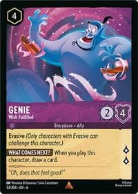 Genie - Wish Fulfilled - Azurite Sea - Disney Lorcana card