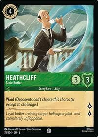 Heathcliff - Stoic Butler - Azurite Sea - Disney Lorcana card