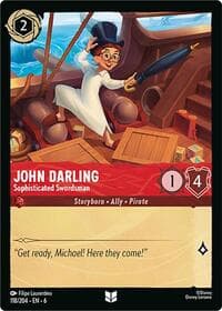 John Darling - Sophisticated Swordsman - Azurite Sea - Disney Lorcana card